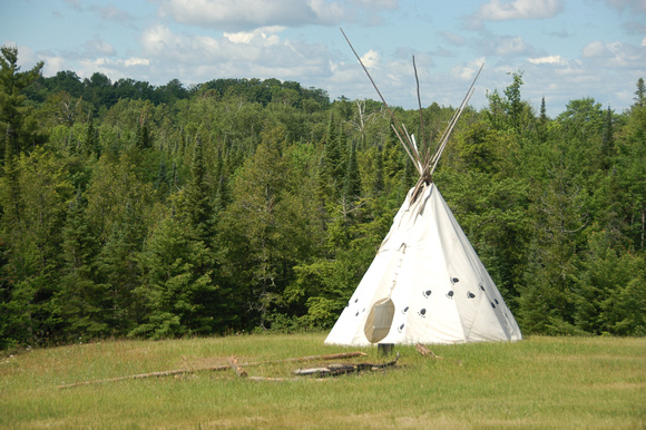 Tepee on the grounds of Honeyrock